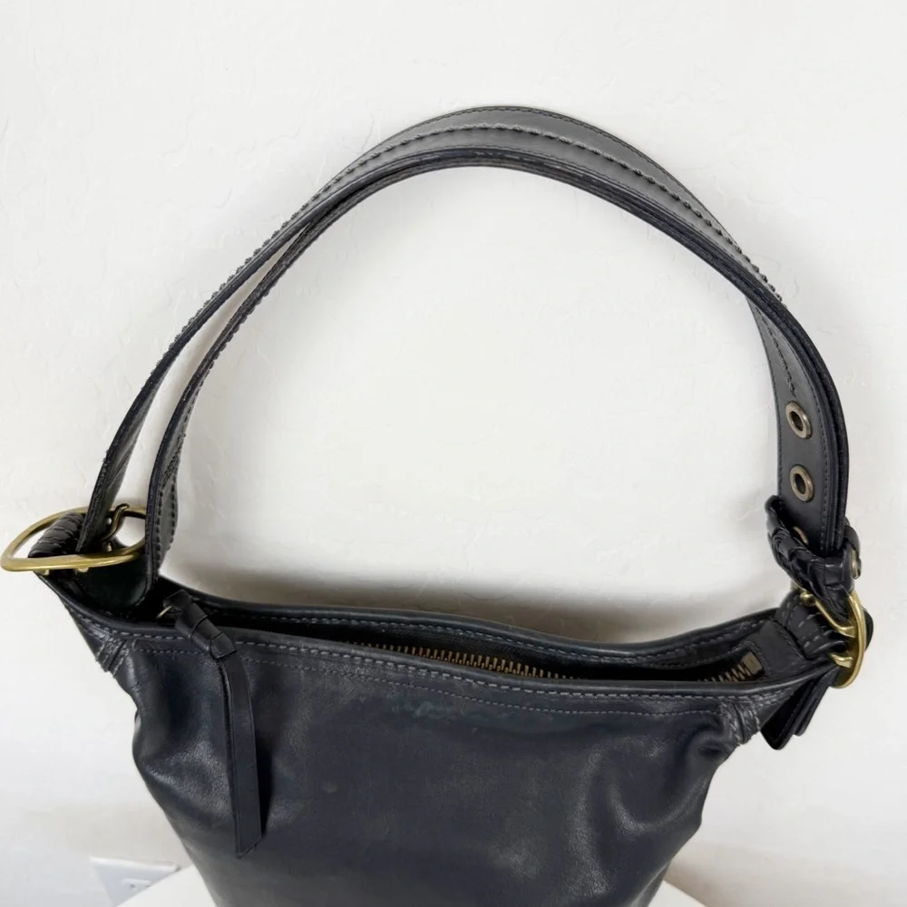 Coach Vintage Bleecker Tattersall Duffle Bucket Bag 11422 Black